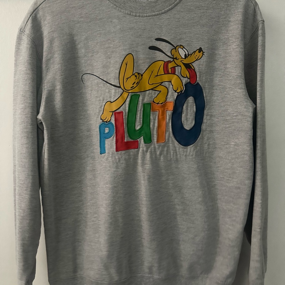 Gray Pluto Graphic Men's Sweater